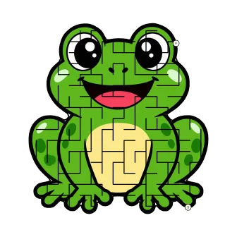 Sticker pop picture maze