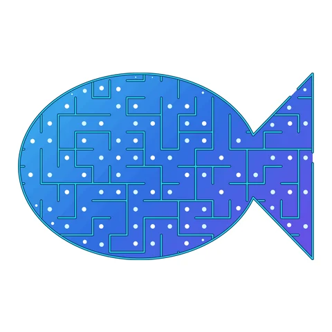 Fish maze in the Ocean Jewels look