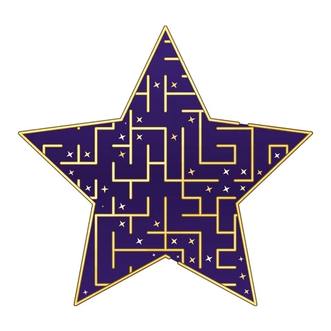 Star maze in the Royal Gold look
